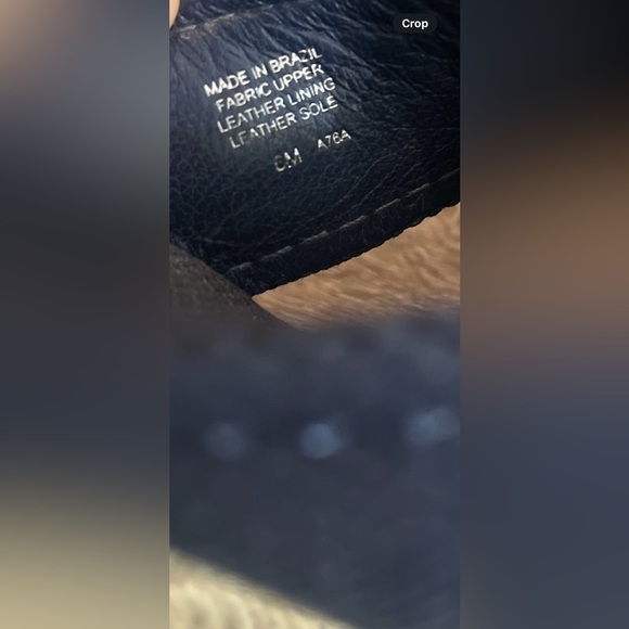 Tory Burch‎ “Kristen” Blue Canvas Espadrille Wedge Sandals with Gold Logo Size 6 - Picture 12 of 13